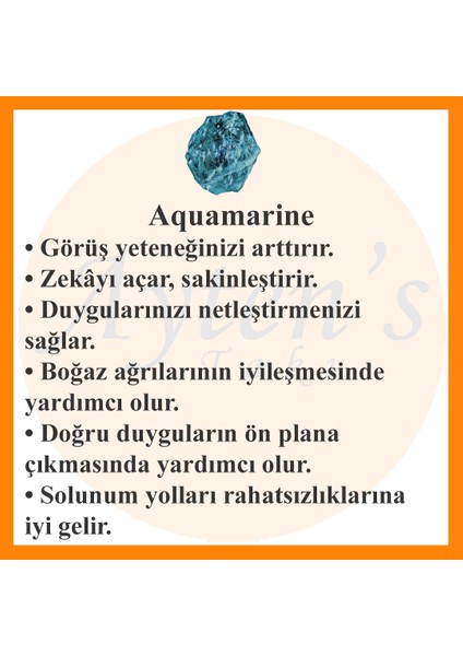 Doğal Aquamarin Bileklik