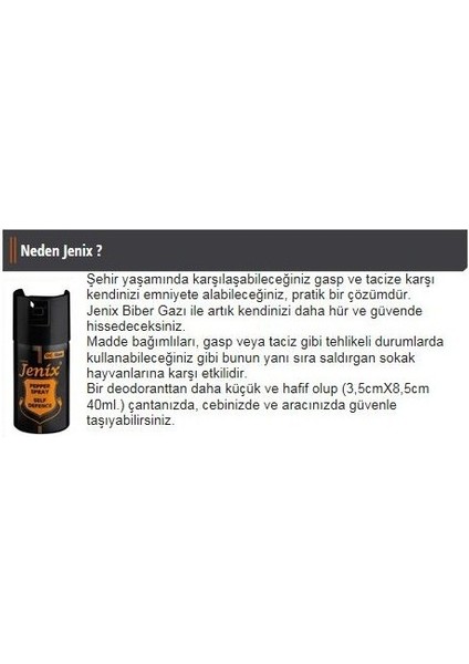 Biber Gazı Göz Yaşartıcı SPREY40 ml Tekli indirimleri