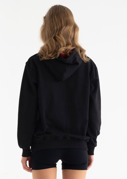 Lunar Glow Tasarım Kapşonlu Sweatshirt