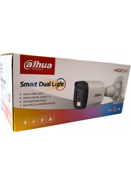 HAC-B1A21P-U-IL-A 2mp 3.6 mm Sesli Akıllı Dual Light Bullet Kamera (30 Mt)
