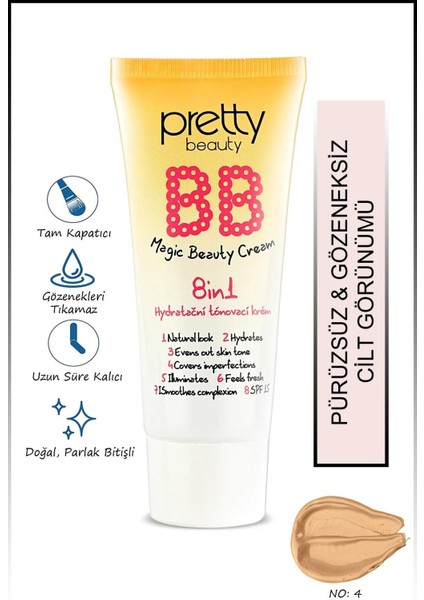 (No:04) Bb Magic Beauty Cream 8in1 Hydratacni Tonovaci Krem 12 M