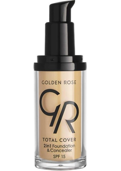 Total Cover 2in1 (No:03) Foundation&concealer Spf 15 - 30 ml