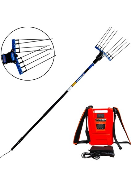 FRZ2400 Devir Ayarlı Sırt Bataryalı Zeytin Hasat Makinesi 750W