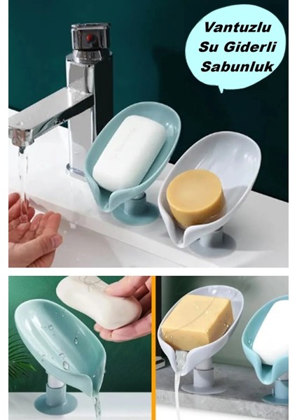 1 Adet Pratik Vantuzlu Su Giderli Su Tutmaz Katı Sabunluk modelleri
