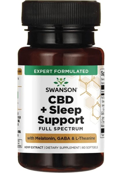 C.b.d + Sleep Support Gaba & L-Theanine 60 Soft Jel.