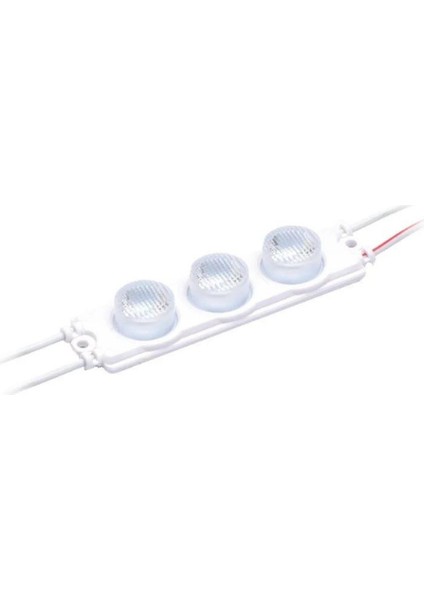 220 Volt 3 Watt 3 Lü Lensli 3030 Modül LED Gün Işığı (5 Adet)