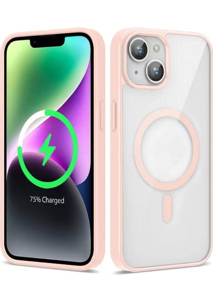 Apple iPhone 13 Uyumlu Kılıf Magsafe Wireless Şarj Özellikli Silikon Aquashield Kapak