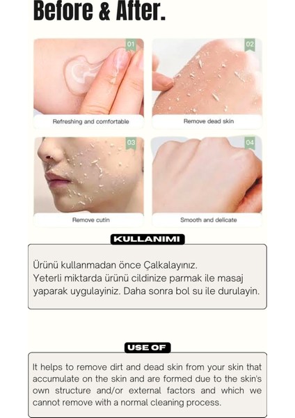 Soyucu Peeling Jel Krem 2 Adet