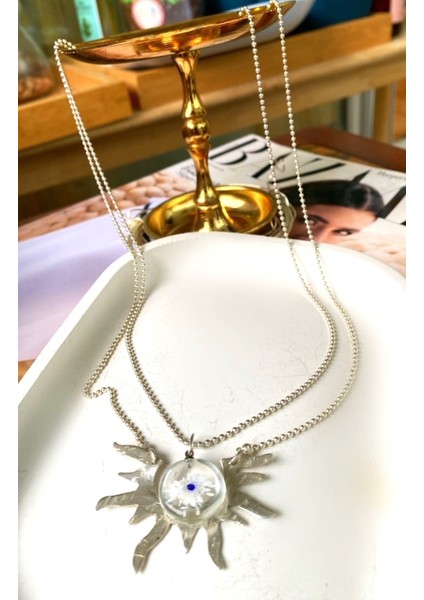 Nazar Boncuklu Güneş Kolye fırsatları