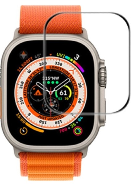 Apple Watch 49MM Ultra Ultra2 Uyumlu Temperli Cam Ekran Koruyucu