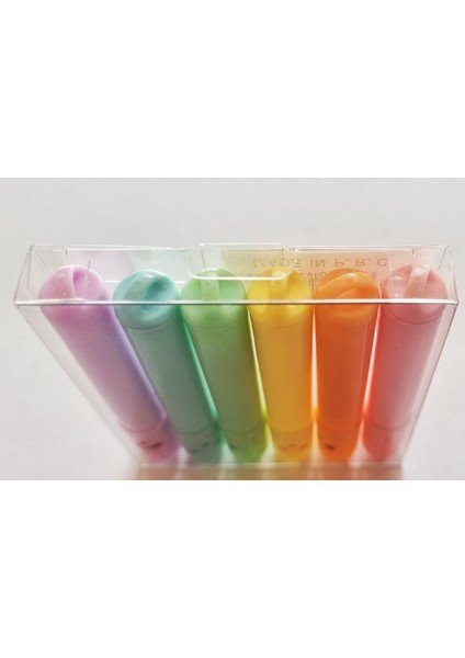 6'lı Köpek Figürlü Anahtarlıklı Mini Pastel Fosforlu Kalem modelleri