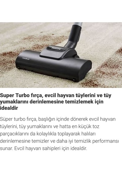Marathon Seri Süperturbo Fırçalı Premium Toz Torbasız Süpürge, Hepa Alerjik Filtreli, Onerous Lambader Hediye fiyatları
