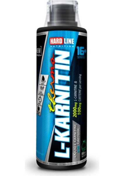 Siyah Hardline L Carnitine Thermo Yeşil Elma 500 ml
