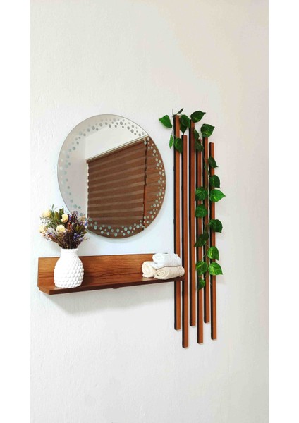 Kumlamalı Dekoratif Lavabo Banyo Aynası LED Işıklı Boncuk Desenli Ayna fiyatları