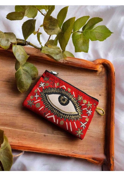 Pirene Red Eye Mini Makyaj, Para, Ilaç Çantası