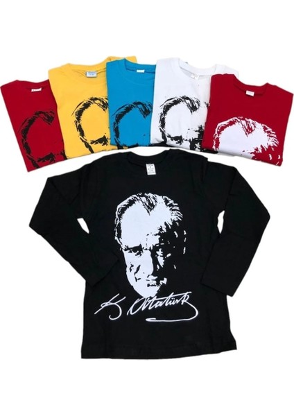 Siyah Atatürk Baskılı Penye modelleri