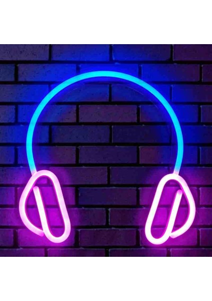 Neon Led Işıklı Kulaklık
