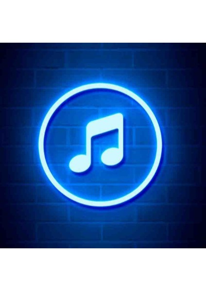 Neon Led Işıklı Müzik Nota Sol