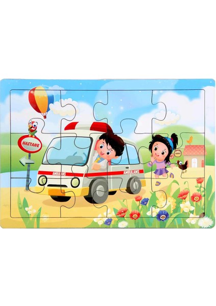 Nessiworld Ahşap Eğitici Puzzle 12 Parça indirimleri
