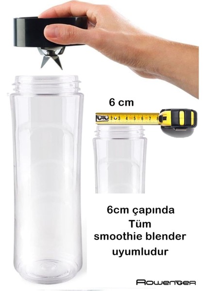 600 ml Smoothie Blender Matarası Şişesi Arçelik Beko Grundig Vestel Goldmaster Schafer Homend Plast