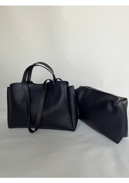 Siyah Geniş Büyük Yavrulu Çanta Evrak Okul Iş Çantası Kol ve Omuz Laptop Şık Spor Pinterest Çanta modelleri