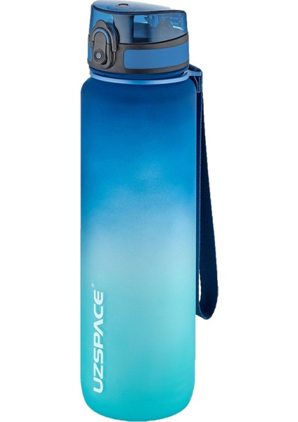 Tekno Trust 1 L 1000ML Büyük Boy Çift Renk Softtouch Ff Collection Tritan Su Matarası Plastik Mavi