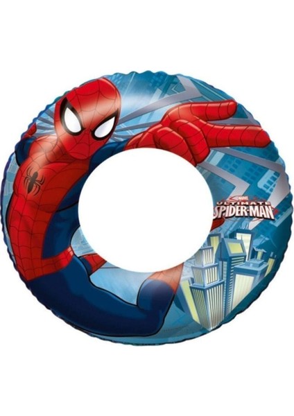 Tekno Trust Beyaz Örümcek Adam Spiderman Lisanslı Deniz Havuz Çocuk Can Simidi ve Kolluk