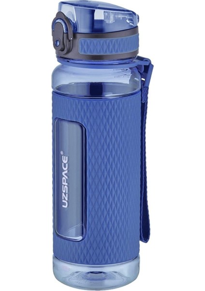 Tekno Trust Lacivert 520ML Silikon Korumalı Kaydırmaz Gövde Tritan Su Matarası Plastik 0,50 L