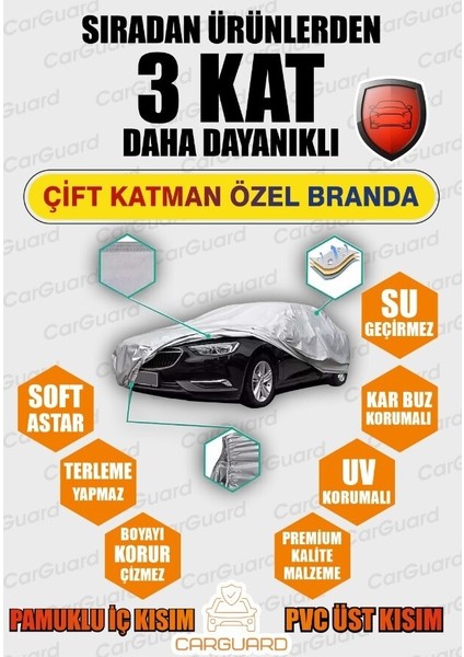 Carguard Audi A4 2016 ve Sonrası Uyumlu X300 Fitilli Araba Brandası Miflonlu Branda Oto Çadır Örtü indirimleri