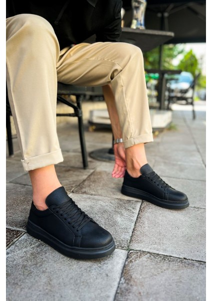 Deridün Yıldız Deridünyıldız CH979 Santoni Crt Spor Erkek Ayakkabı Sıyah