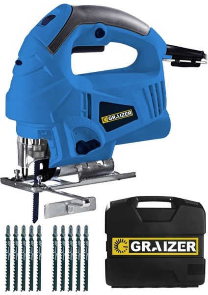 Alman 3200 W Sjs Metal Şanzuman 6 Kademe Devirli Lazerli Otomatik Dekupaj Testere + 10 Uç