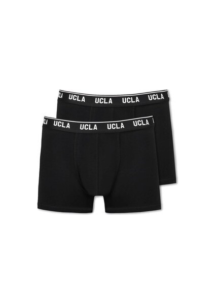 Irvıne Siyah Bel Bantlı Jakarlı Standard Fit Erkek Boxer