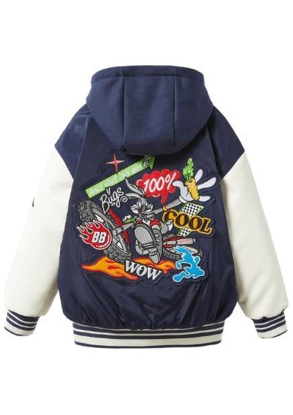Bugs Bunny Kapüşonlu Kolej Ceket modelleri