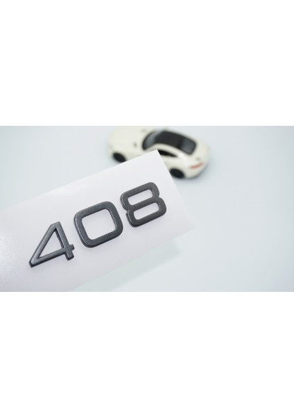 Peugeot 408 Ön Panjur 2022+ Koyu Gri Abs Logo Amblem