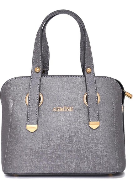 364 Kadın El ve Omuz Çantası - Platin- 03676