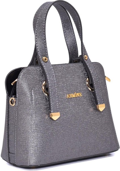 364 Kadın El ve Omuz Çantası - Platin- 03676 fiyatları