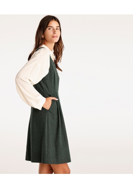 Pile Detaylı Kısa Elbise modelleri