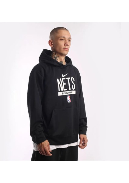 Dri-Fit Nba Brooklyn Nets Spotlight Erkek Siyah Basketbol Sweatshirt DN8149-010