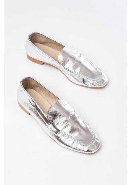 Gümüş Günlük Kadın Babet modelleri