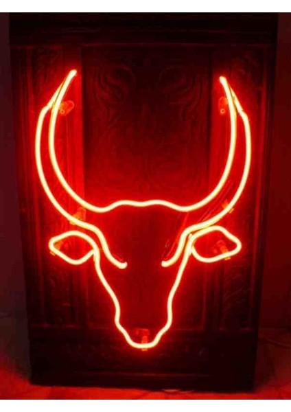 Neon LED Işıklı Boğa