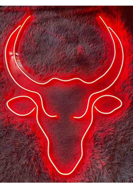 Neon LED Işıklı Boğa
