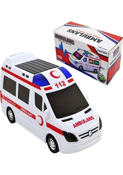 Oyuncak Ambulans Pilli Sesli Işıklı Ambulans 112