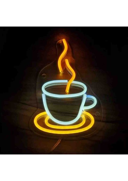 Neon LED Işıklı Cafe Coffoe fiyatları