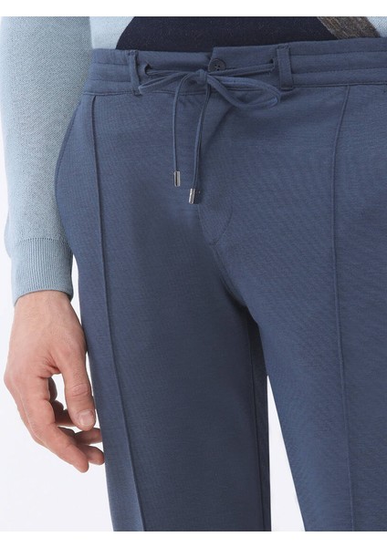 Lacivert Örme Jogging Fit Casual Pantolon