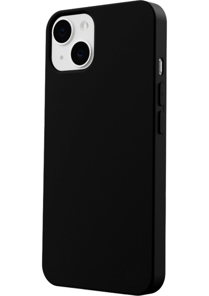 Apple iPhone 13 Uyumlu Telefon Kılıfı Kadife Iç Yüzey Lansman Siyah