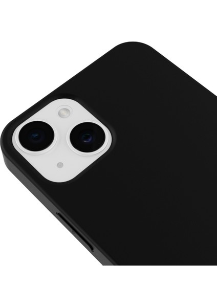 Apple iPhone 13 Uyumlu Telefon Kılıfı Kadife Iç Yüzey Lansman Siyah