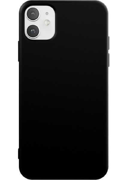 Apple iPhone 11 Uyumlu Telefon Kılıfı Kadife Iç Yüzey Lansman Siyah