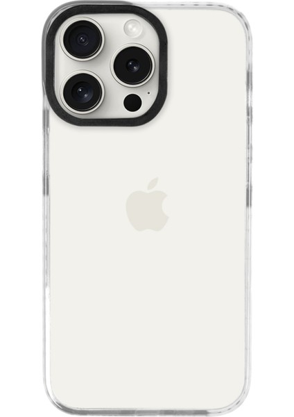 Apple iPhone 13 Pro Max Uyumlu Telefon Kılıf Premium Beyaz Koruyucu Darbe Önleyici Çerçeveli