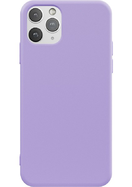 Apple iPhone 11 Pro Max Uyumlu Telefon Kılıfı Kadife Iç Yüzey Lansman Lila