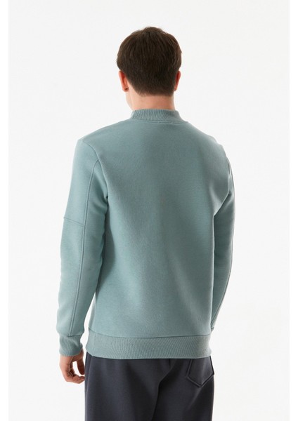 Yazı Nakışlı Dik Yaka Sweatshirt indirimleri